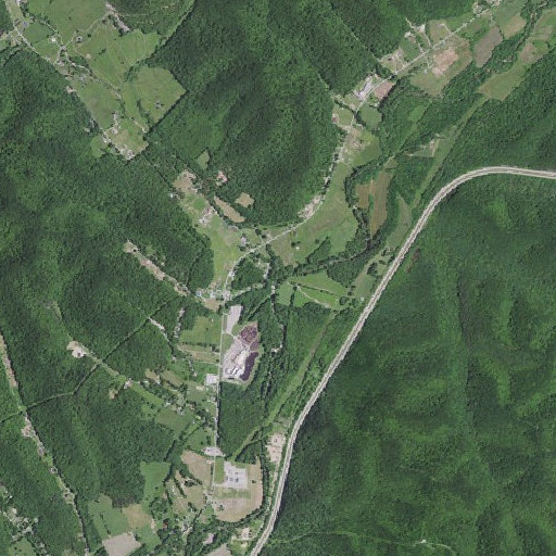 Aerial imagery of Clear Fork, KY