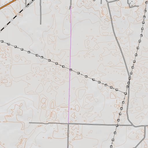 OpenTopoMap map of Lick Creek, AR