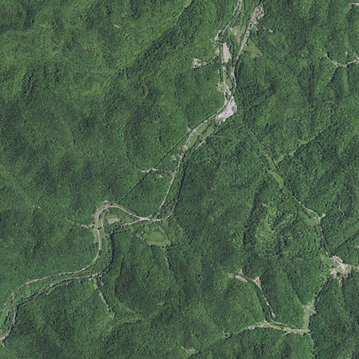 Aerial imagery of Cob Branch, KY