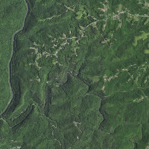Aerial imagery of Coffey Branch, KY