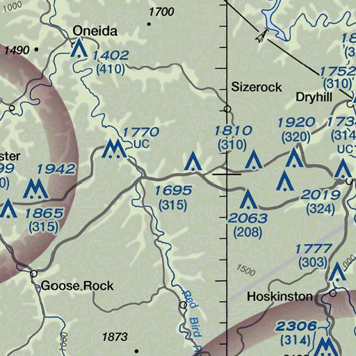 FAA VFR chart of Cold Spring Branch, KY
