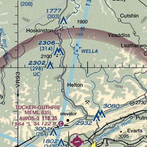 FAA VFR chart of Cold Spring Hollow, KY