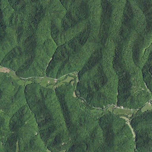 Aerial imagery of Collins Branch, KY