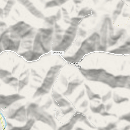 OpenStreetMap map of Collins Branch, KY