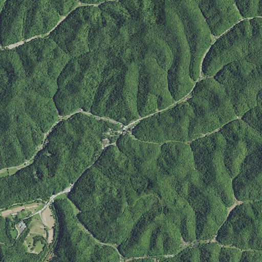 Aerial imagery of Combs Fork, KY