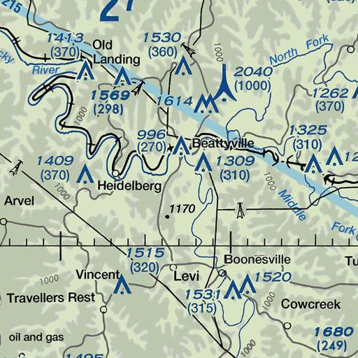 FAA VFR chart of Congleton, KY