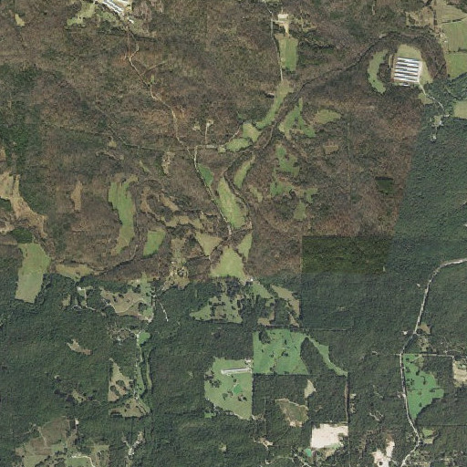 Aerial imagery of Lick Fork, AR