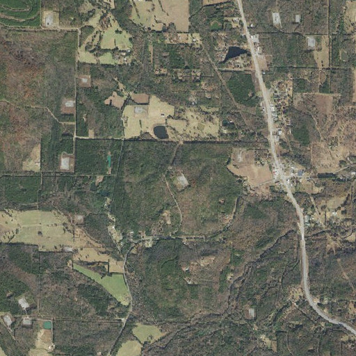 Aerial imagery of Lick Mountain, AR