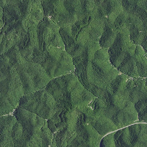 Aerial imagery of Couch Branch, KY