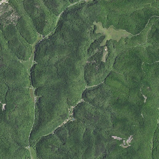 Aerial imagery of Cove School, KY