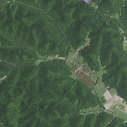 Aerial imagery of Cow Branch, KY