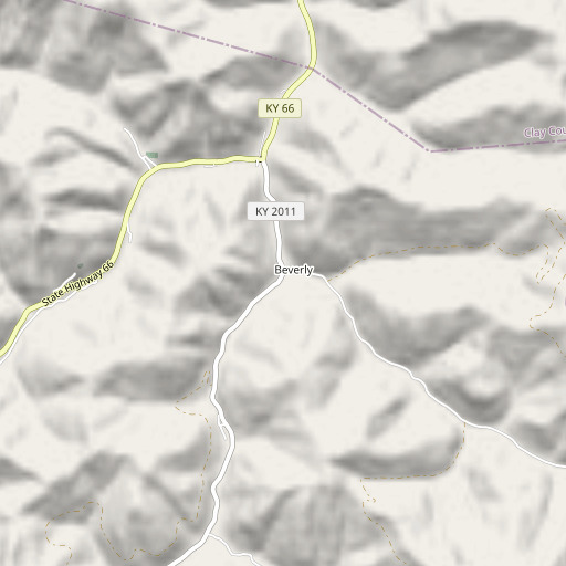OpenStreetMap map of Cow Fork, KY