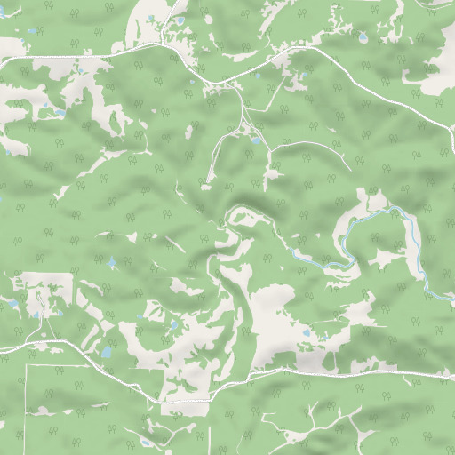OpenStreetMap map of Lige Branch, AR