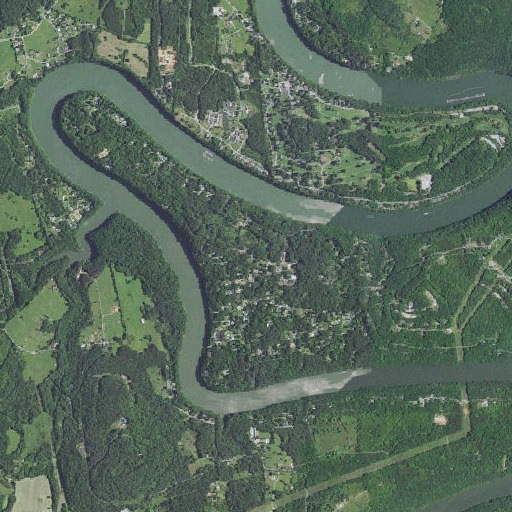 Aerial imagery of Cox Bend, KY