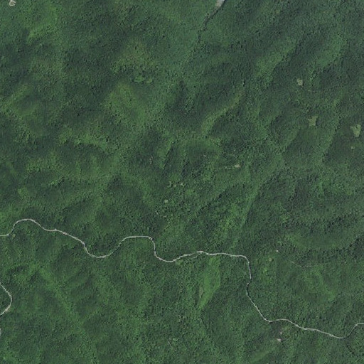 Aerial imagery of Cross Over Trail, KY
