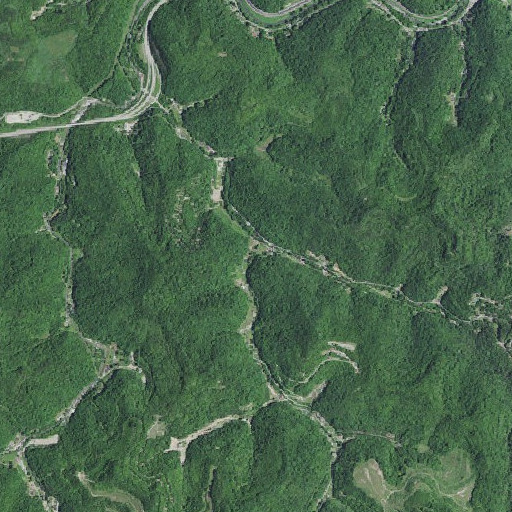 Aerial imagery of Curly Fork, KY
