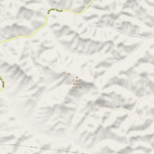 OpenStreetMap map of Cutoff Knob, KY