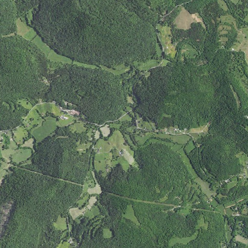 Aerial imagery of Denney Creek, KY