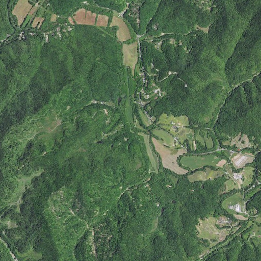 Aerial imagery of Flat Hollow, KY