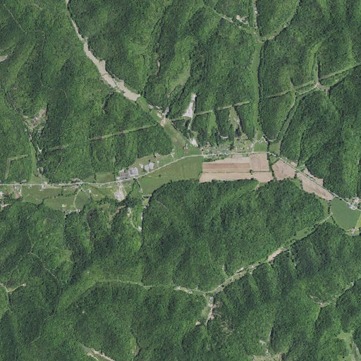 Aerial imagery of Gabbard Fork, KY