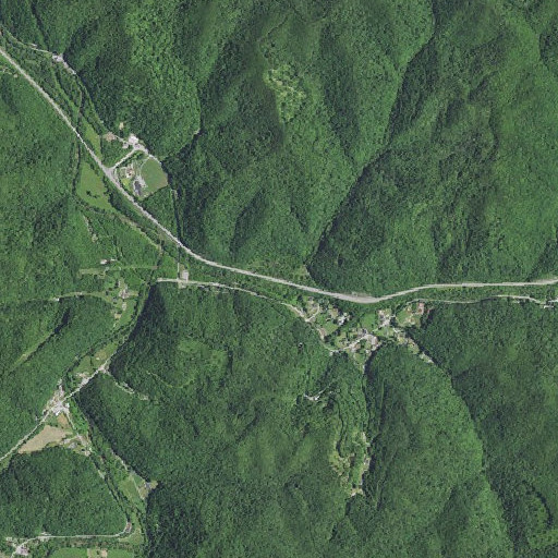 Aerial imagery of Grannys Branch, KY