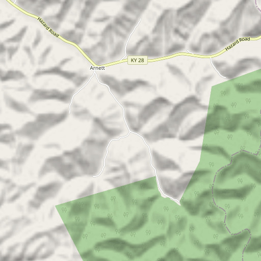 OpenStreetMap map of Jennings Branch, KY