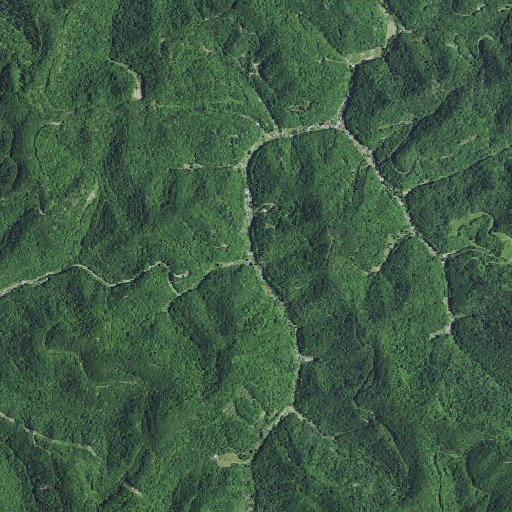 Aerial imagery of Lost Fork, KY