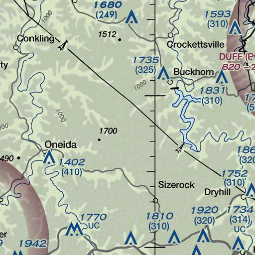 FAA VFR chart of Meadow Fork, KY