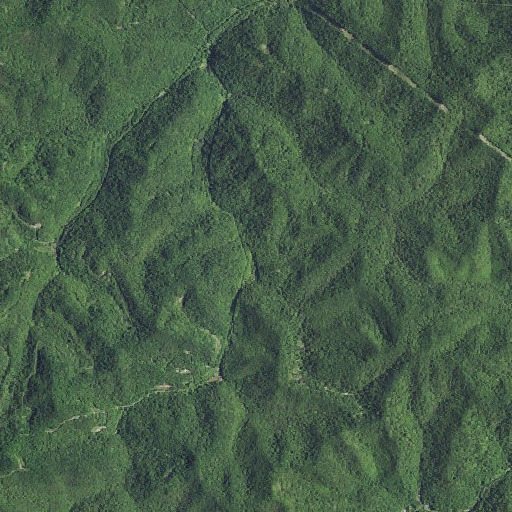 Aerial imagery of Neds Fork School, KY