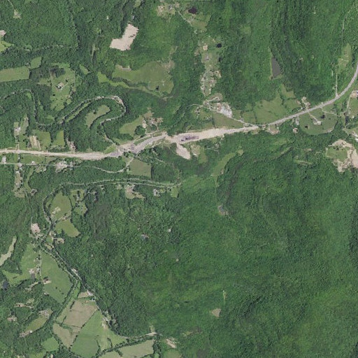 Aerial imagery of Paint Creek, KY