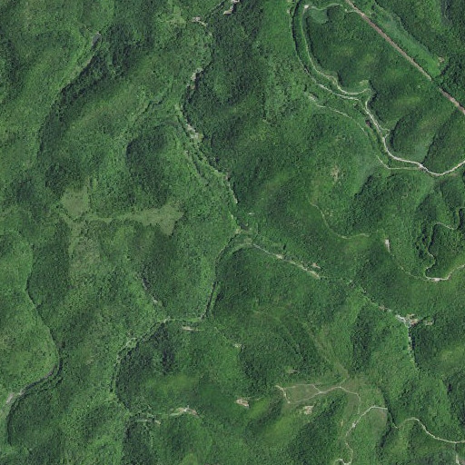 Aerial imagery of Persimmon Fork School, KY