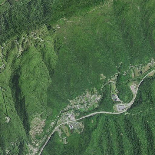 Aerial imagery of Pine Mountain, KY