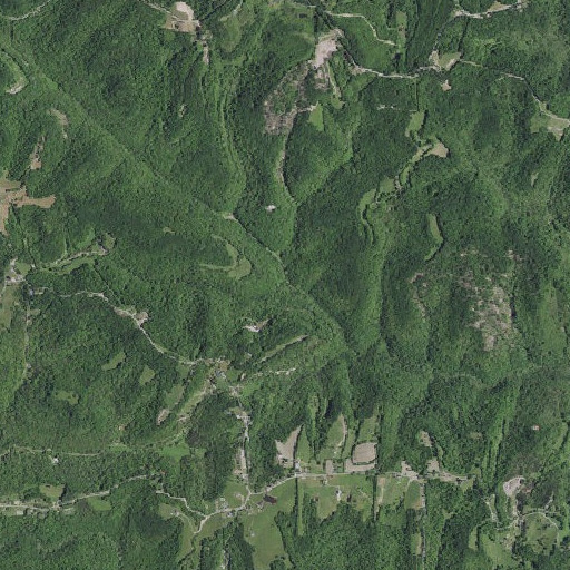 Aerial imagery of Powell Branch, KY