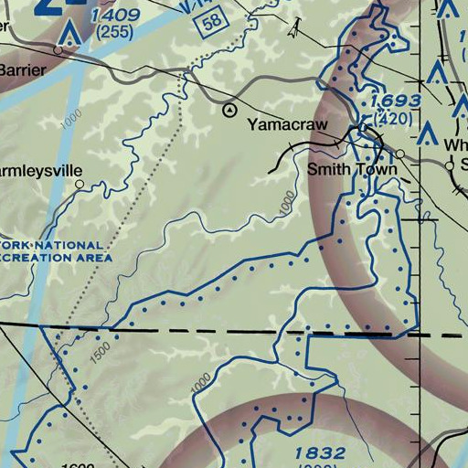 FAA VFR chart of Puncheoncamp Branch, KY