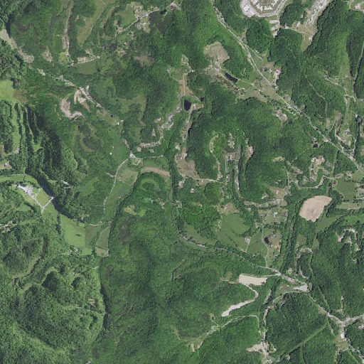 Aerial imagery of Slick Rock School, KY