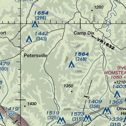 FAA VFR chart of Stein Branch, KY