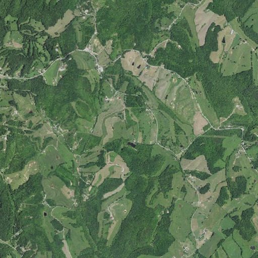 Aerial imagery of Wells School, KY