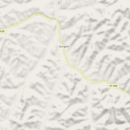 OpenStreetMap map of Wilson Fork, KY