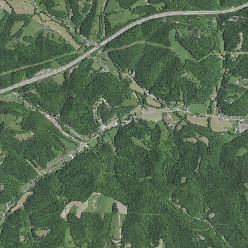 Aerial imagery of Upper Tygart School, KY