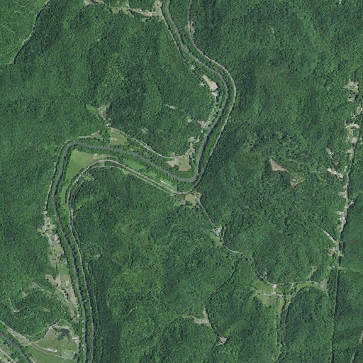 Aerial imagery of Chestnut Creek, KY