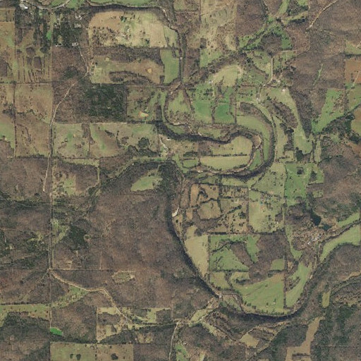 Aerial imagery of Mill Creek, AR