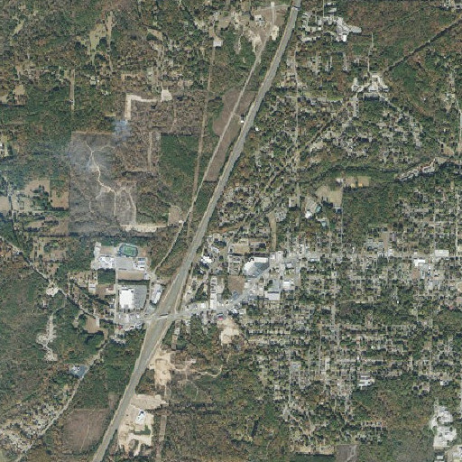 Aerial imagery of Mill Creek, AR
