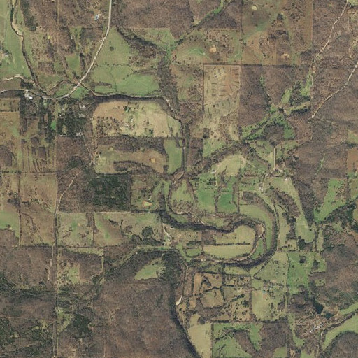 Aerial imagery of Mill Hollow, AR