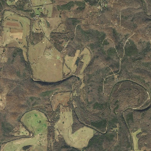 Aerial imagery of Mirey Branch, AR