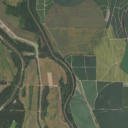 Aerial imagery of Morris Bend, AR