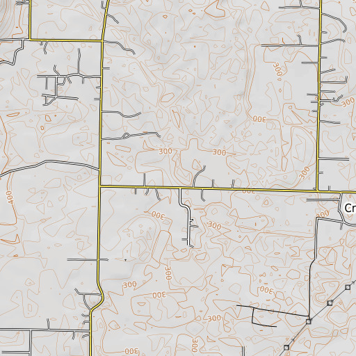 OpenTopoMap map of Pan Branch, AR