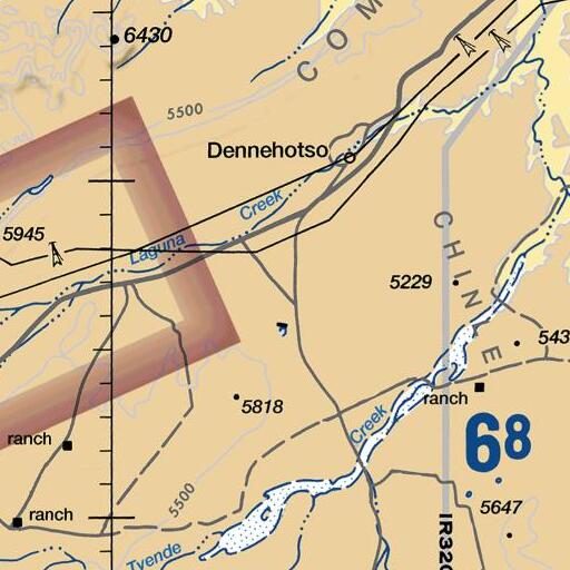 FAA VFR chart of Greasewood Flat, AZ