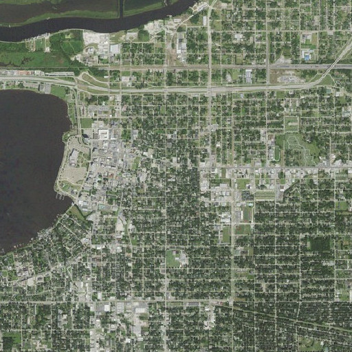 Aerial imagery of Central School, LA