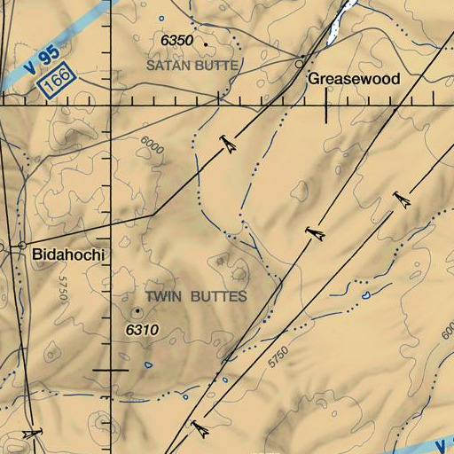 FAA VFR chart of Greasewood Spring, AZ