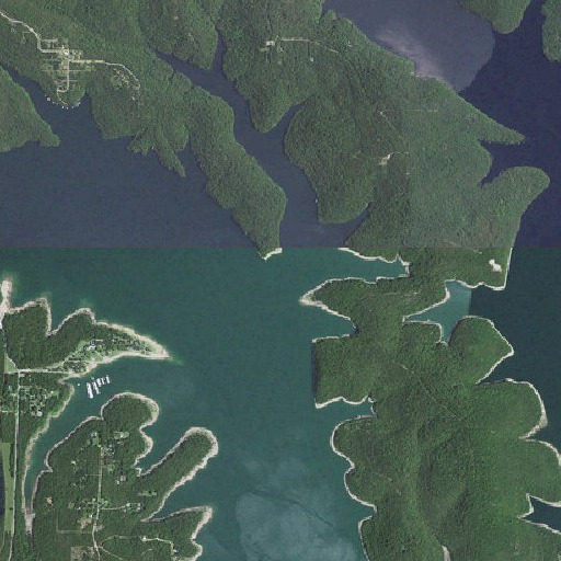 Aerial imagery of Pine Hollow, AR